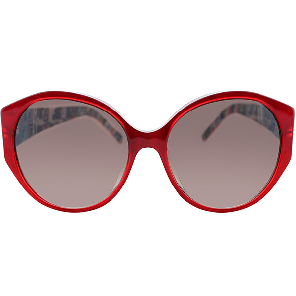 Fendi Women's FS 5162K 615 Red Oval Sunglasses
